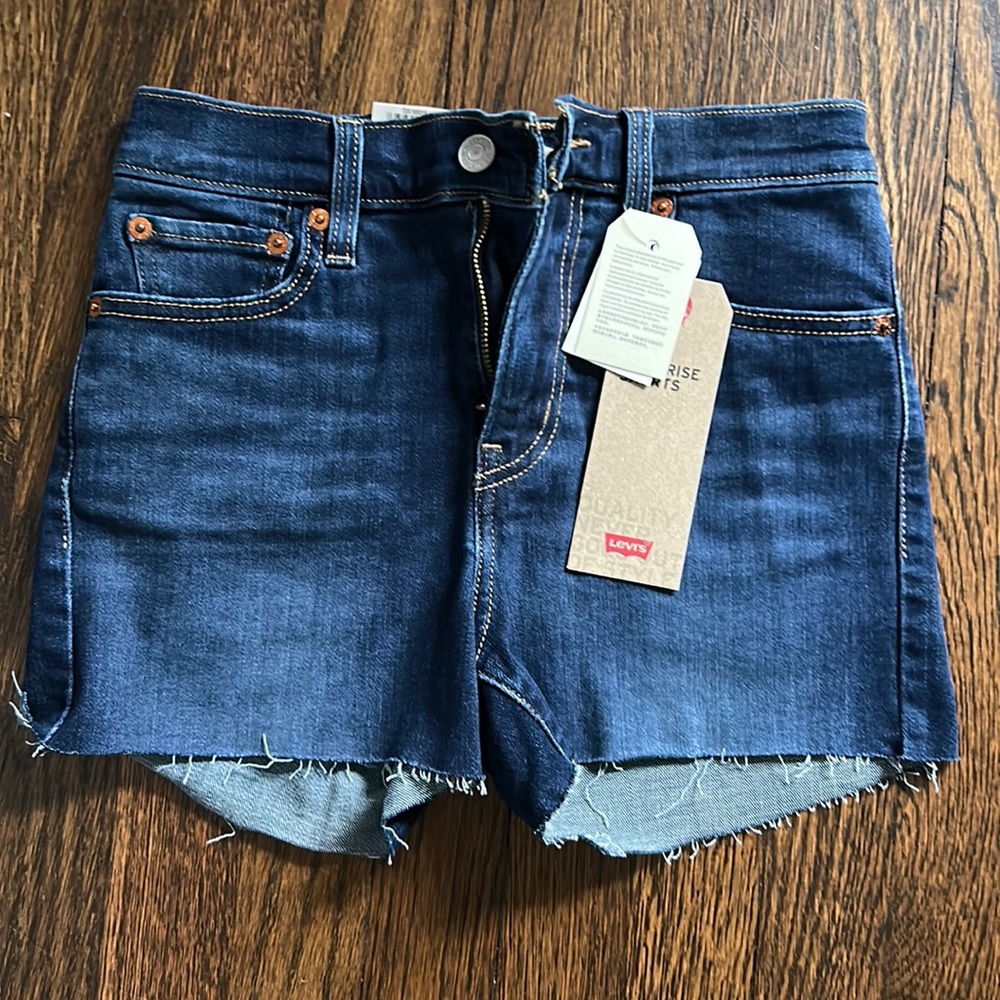 Levi’s high-rise jean shorts